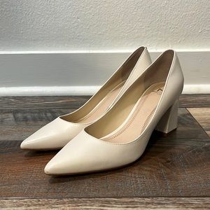Marc Fisher Zala Ivory Block Heel 6.5